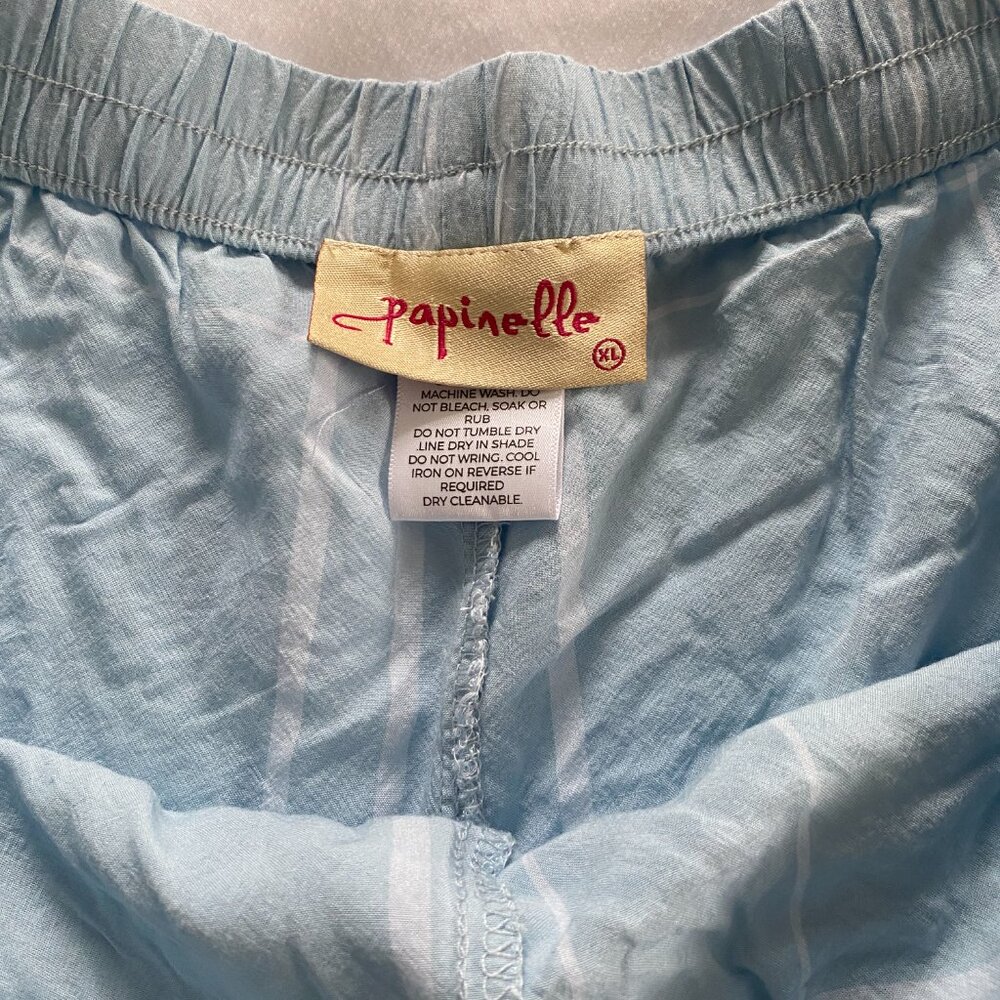 Papinelle Plaid Relaxed Fit Short Pajamas In Sky Blue - EUC - Picture 6 of 6